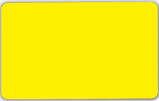 Желтая пустая поликарбонатная карта